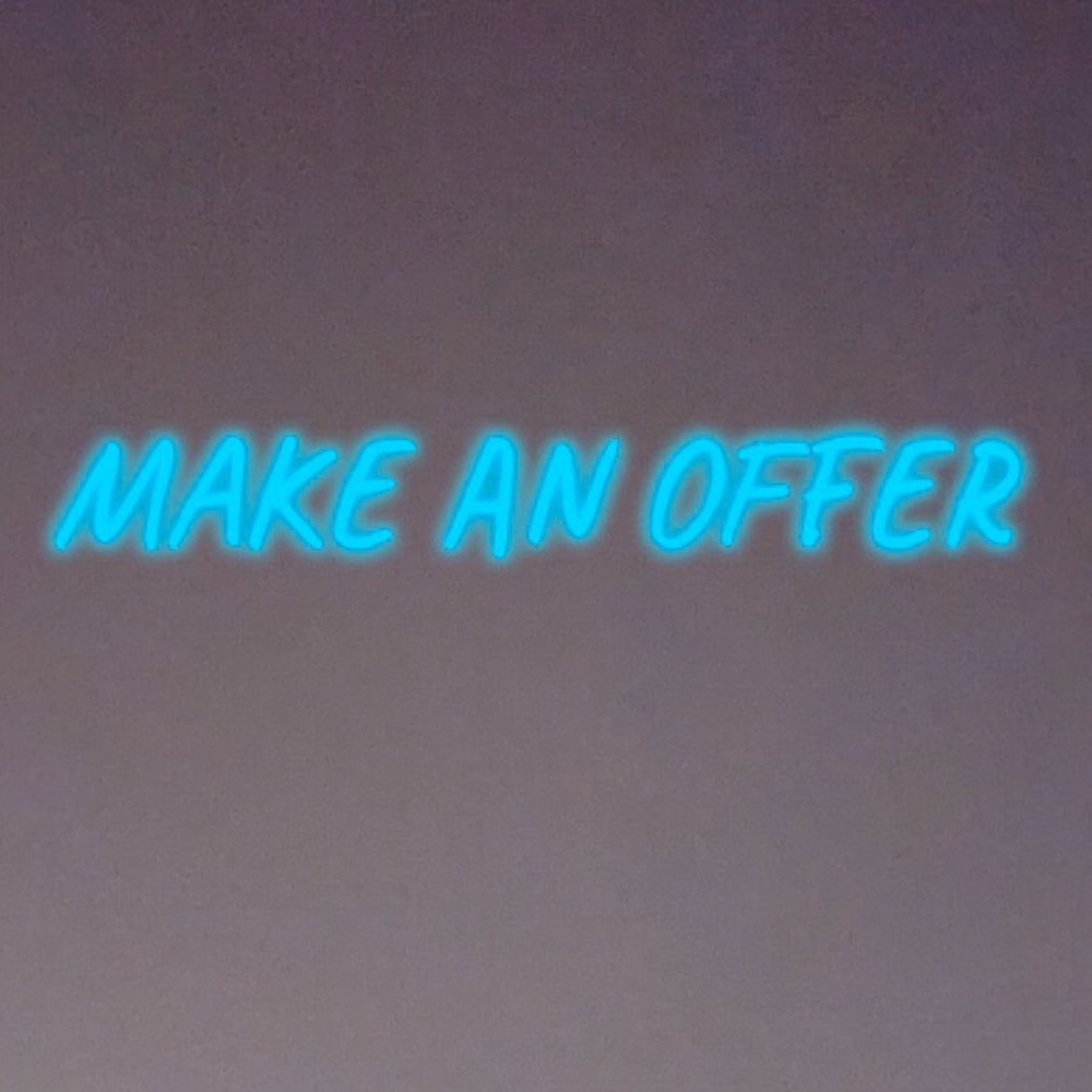 Reasonable offers accepted